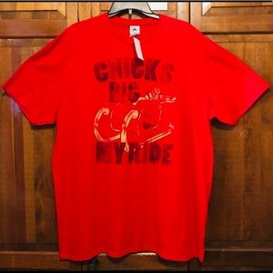 Ugly Christmas 🎅 T-Shirt - Chicks Dig My Ride    - NWT, XXL